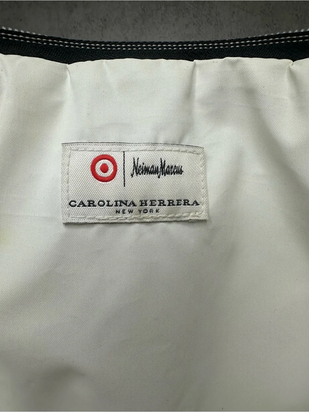 Carolina Herrera Neiman Marcus Graphic Print Cosmetic Makeup Pouch Ba